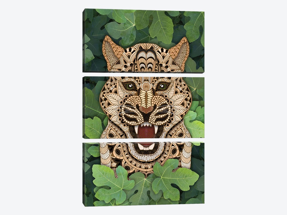 Jungle Leopard by Angelika Parker 3-piece Canvas Print