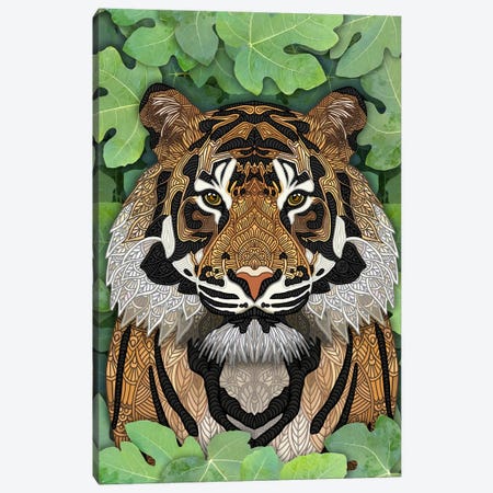 Jungle Tiger Canvas Print #ANG299} by Angelika Parker Canvas Art Print