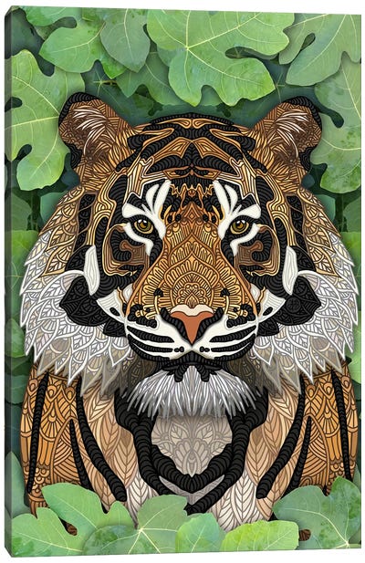 Jungle Tiger Canvas Art Print - Angelika Parker