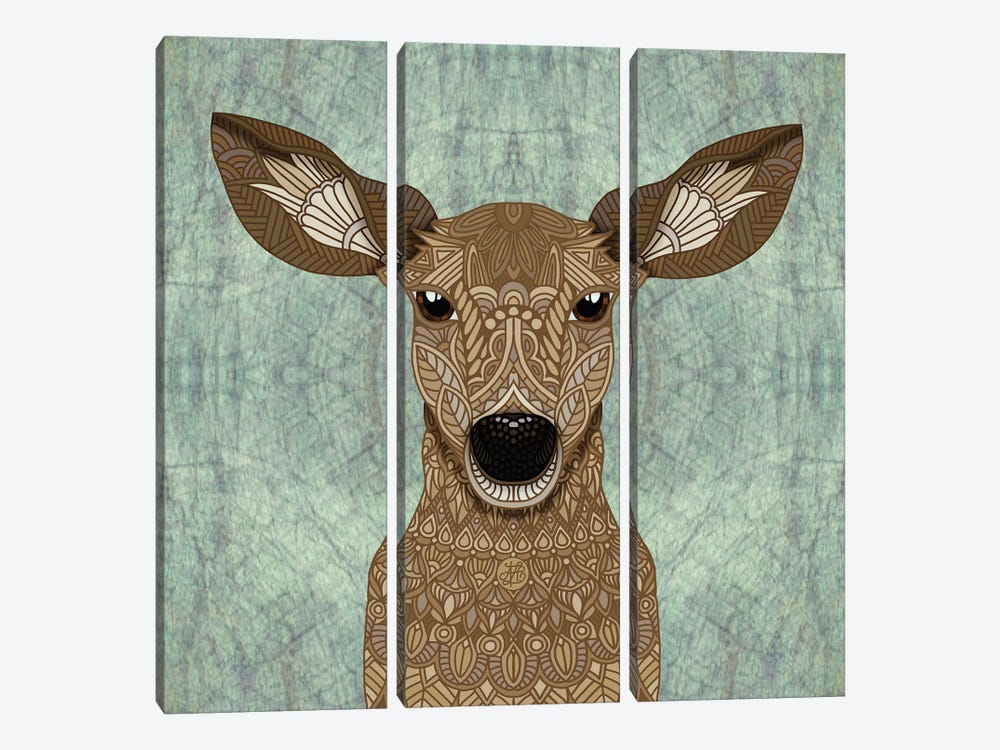 Bambi by Angelika Parker 3-piece Canvas Wall Art