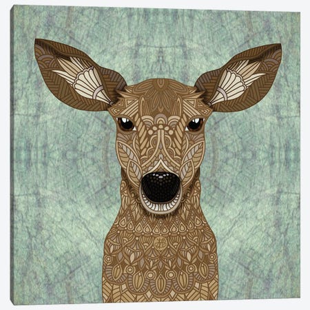 Bambi Canvas Print #ANG303} by Angelika Parker Art Print