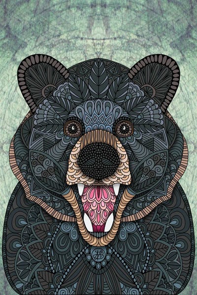 Black Bears: Ornate Black Bear by Angelika Parker