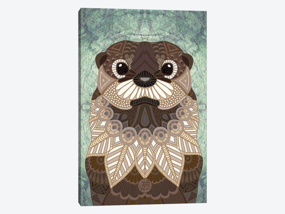 Ornate Otter by Angelika Parker 1-piece Art Print