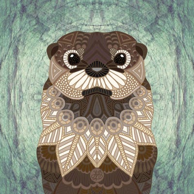 Ornate Otter (Square) by Angelika Parker multi panel art