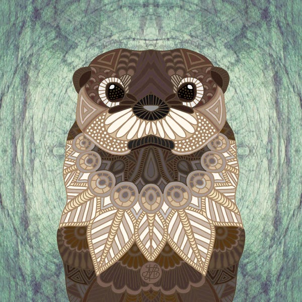 Otters: Ornate Otter (Square) by Angelika Parker