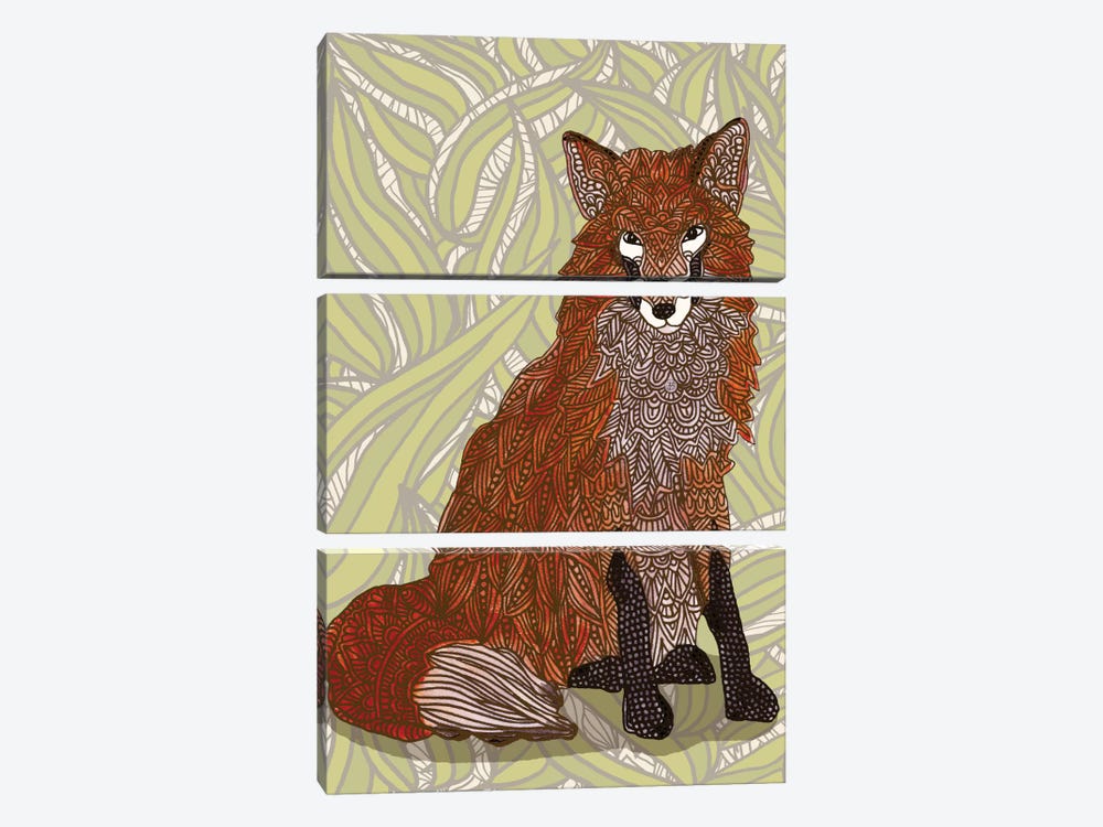 Foxy Lady by Angelika Parker 3-piece Canvas Art