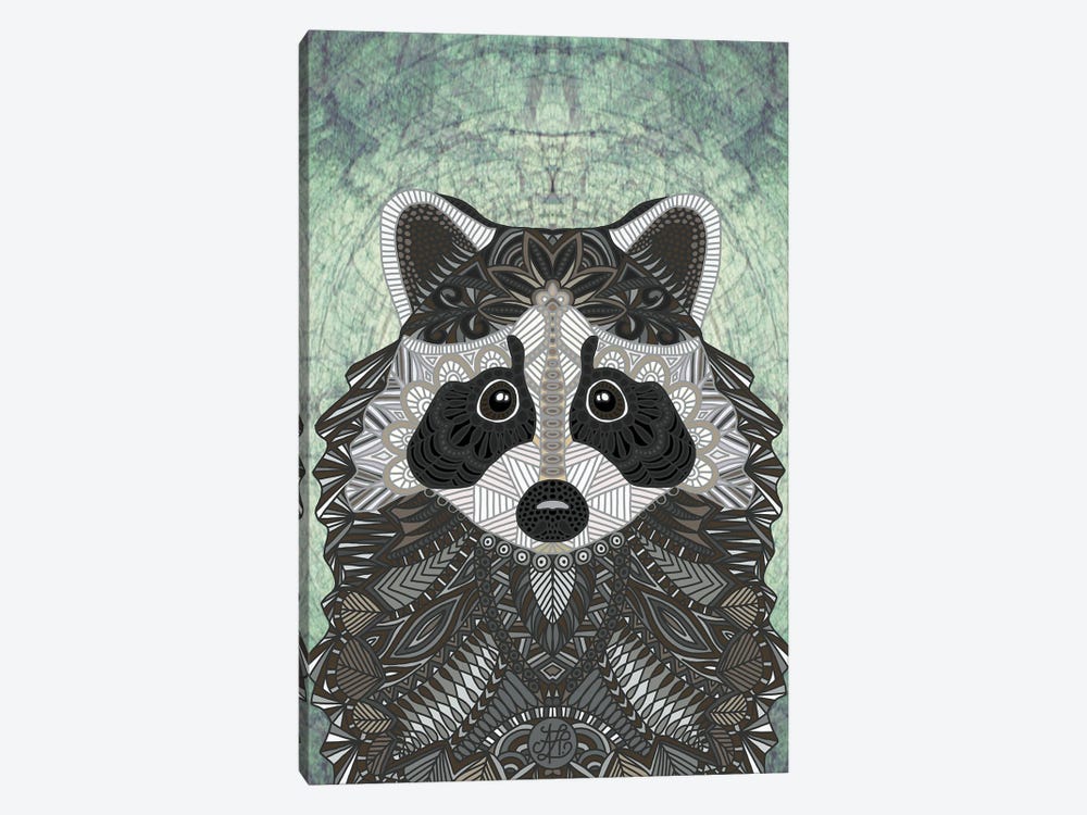 Ornate Raccoon by Angelika Parker 1-piece Canvas Art Print