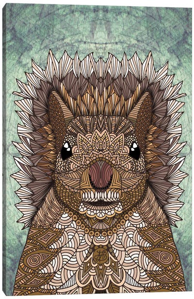 Ornate Squirrel Canvas Art Print - Angelika Parker