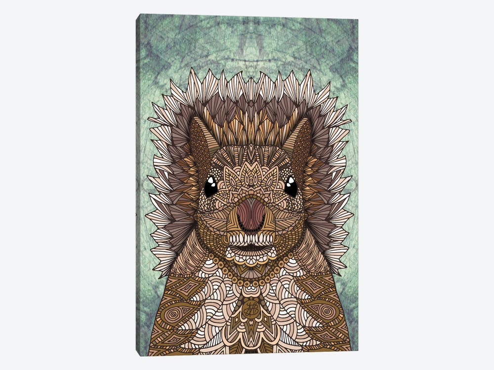 Ornate Squirrel by Angelika Parker 1-piece Canvas Artwork