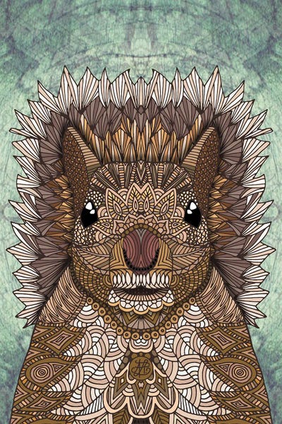 Squirrels: Ornate Squirrel by Angelika Parker