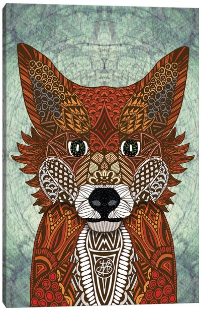 Woodland Fox Canvas Art Print - Angelika Parker