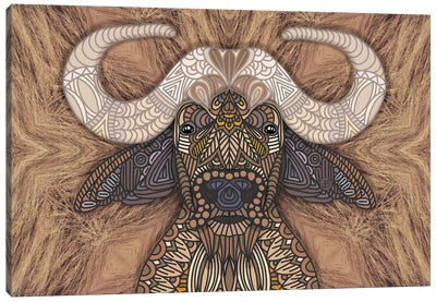 African Water Buffalo Canvas Art Print - Angelika Parker