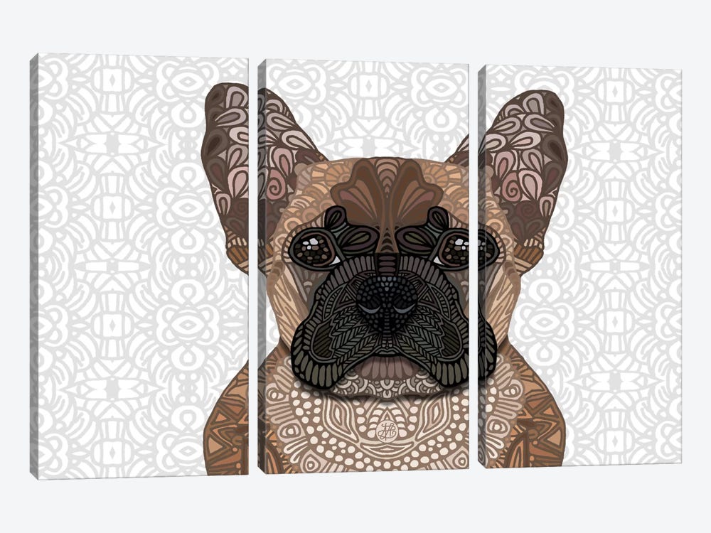 French Bulldog by Angelika Parker 3-piece Art Print