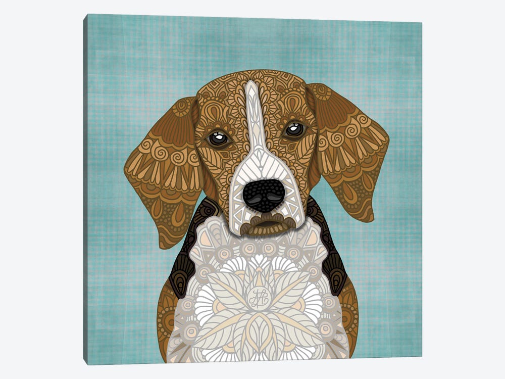 Beagle (Square) by Angelika Parker 1-piece Canvas Art