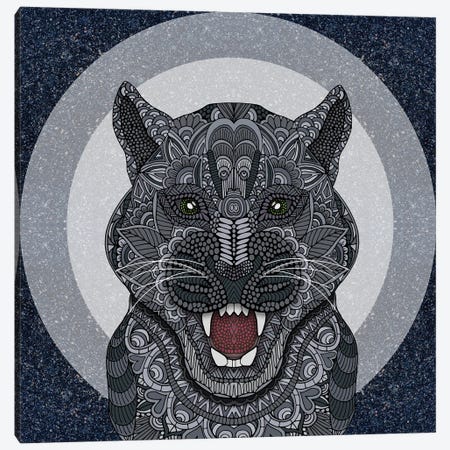 Black Panther (Square) Canvas Print #ANG337} by Angelika Parker Canvas Art Print