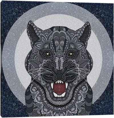 Black Panther (Square) Canvas Art Print - Panther Art