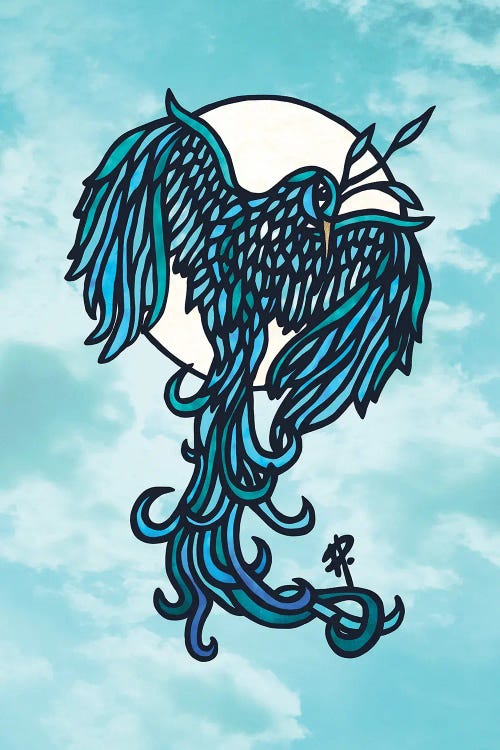 Blue Bird by Angelika Parker wall art