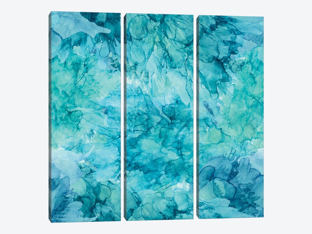 Blue Hues (Square) by Angelika Parker 3-piece Art Print