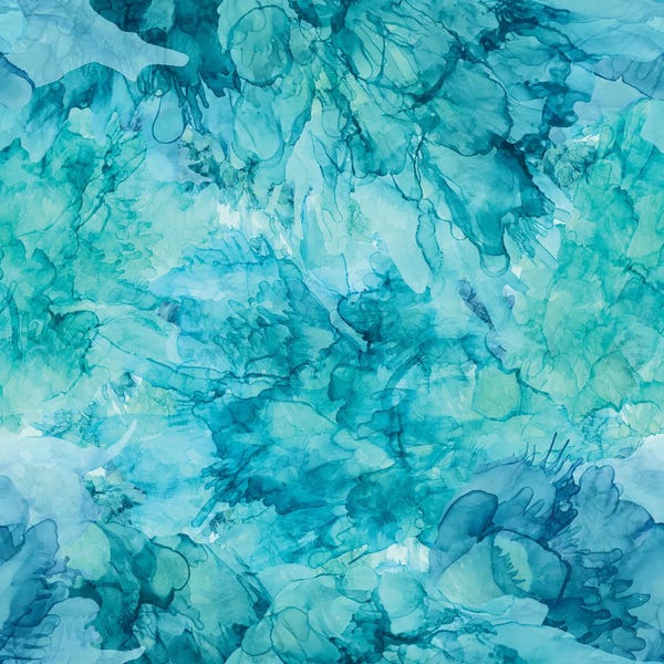 Angelika Parker: Blue Hues (Square) by Angelika Parker