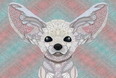 Fennec Fox Pastel by Angelika Parker canvas print