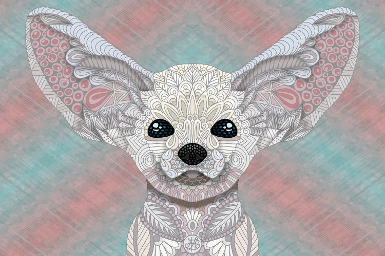 Fennec Fox Pastel by Angelika Parker wall art