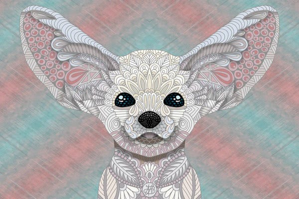 Angelika Parker: Fennec Fox Pastel by Angelika Parker