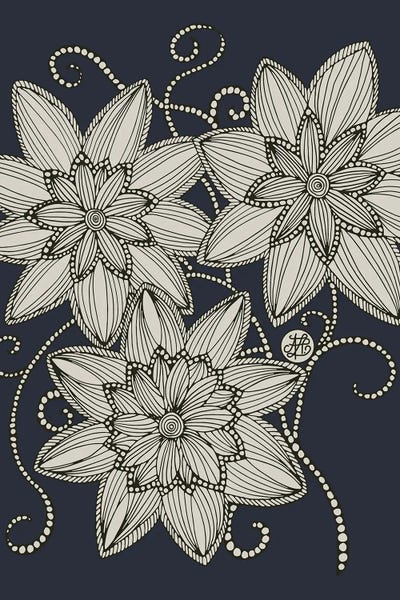 Flower Illustration by Angelika Parker canvas print