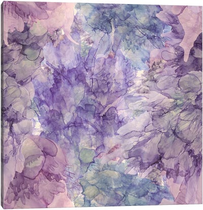 Lavender Dreams (Square) Canvas Art Print - Purple Abstract Art
