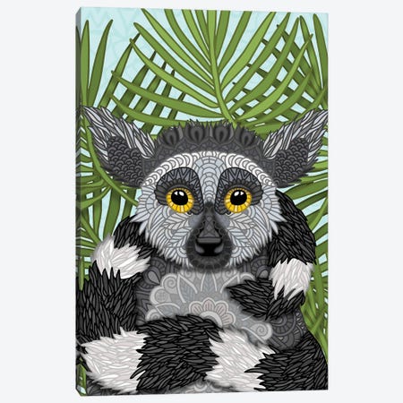 Lemur Canvas Print #ANG358} by Angelika Parker Canvas Wall Art