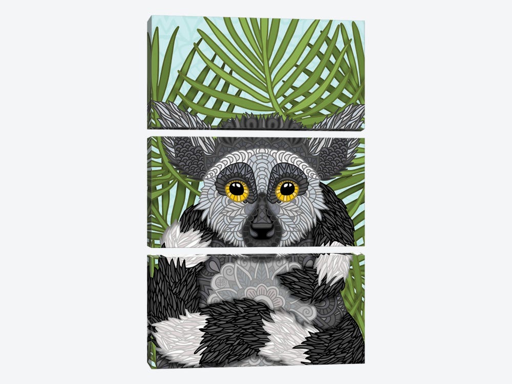Lemur by Angelika Parker 3-piece Canvas Art