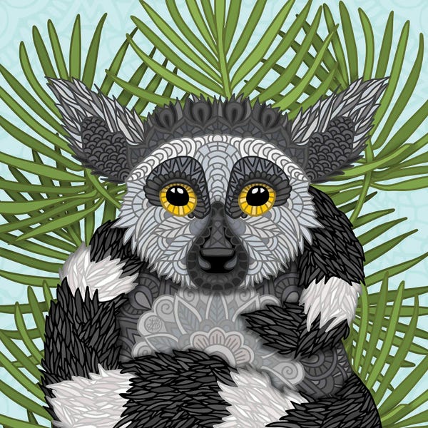 Lemurs: Lemur (Square) by Angelika Parker