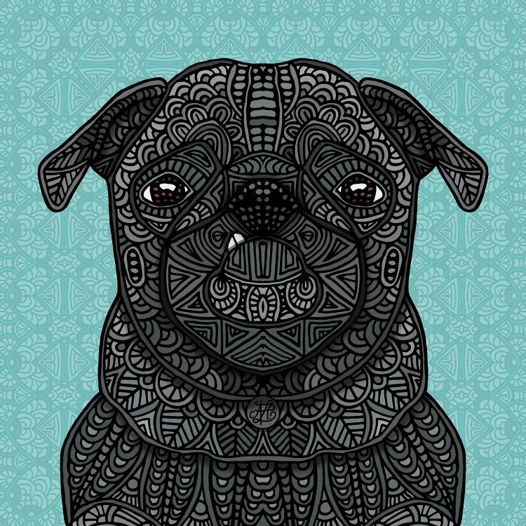 Little Black Pug (Square)