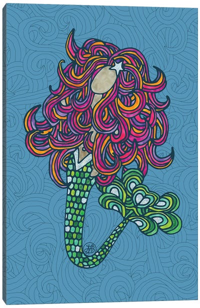 Meerjungfrau Canvas Art Print - Angelika Parker
