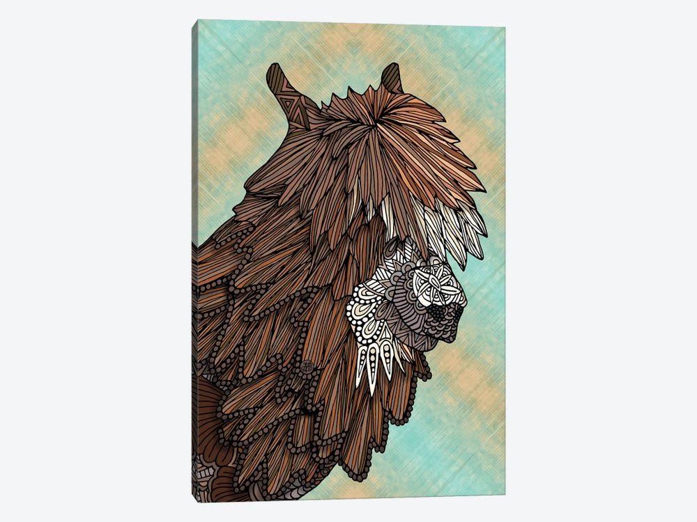 Ornate Llama by Angelika Parker 1-piece Art Print