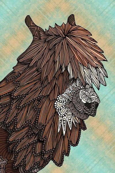 Llamas: Ornate Llama by Angelika Parker