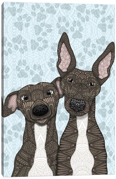 Pepper And Penny Canvas Art Print - Angelika Parker