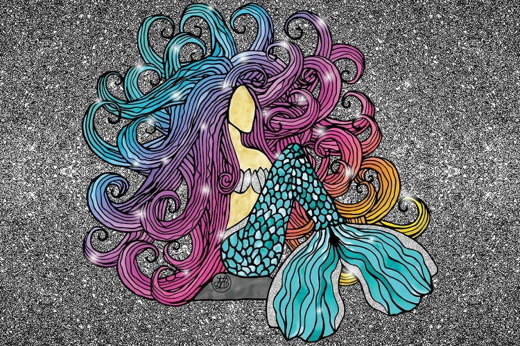 Rainbow Mermaid by Angelika Parker wall art