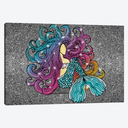 Rainbow Mermaid Canvas Print #ANG381} by Angelika Parker Canvas Print
