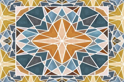 Retro Tile III by Angelika Parker canvas print