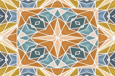 Retro Tile IV by Angelika Parker canvas print