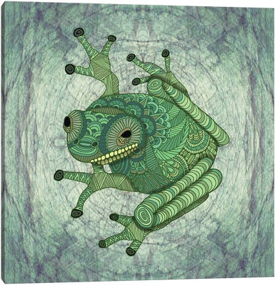 Tree Frog (Square) Canvas Art Print - Angelika Parker