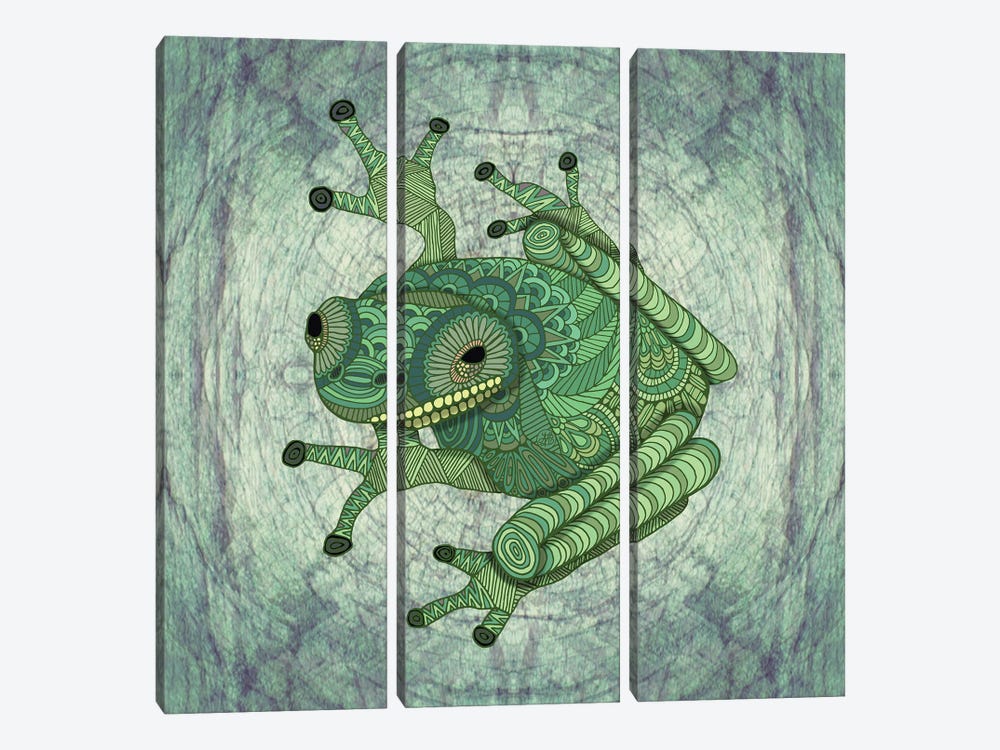 Tree Frog (Square) by Angelika Parker 3-piece Canvas Art
