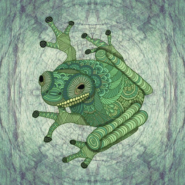 Frogs: Tree Frog (Square) by Angelika Parker