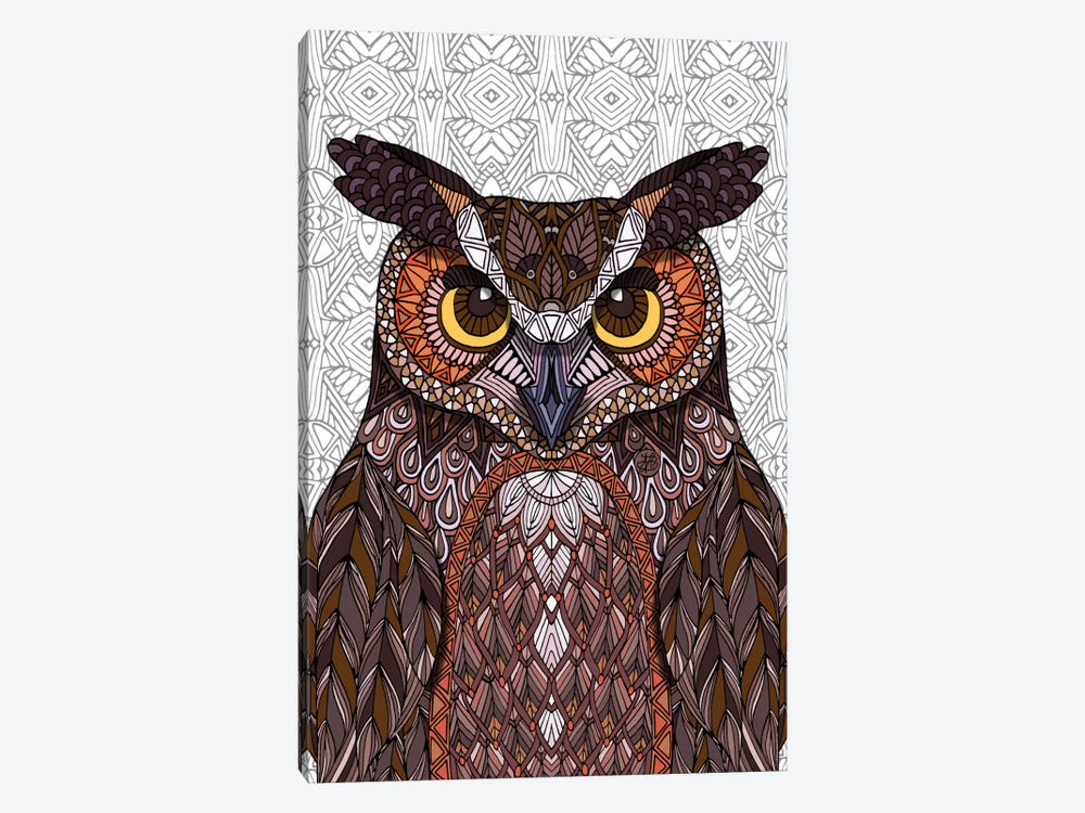 Great Horned Owl by Angelika Parker 1-piece Canvas Wall Art