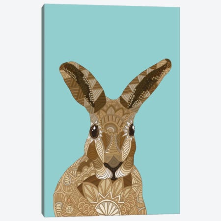 Happy Hare Canvas Print #ANG43} by Angelika Parker Canvas Print