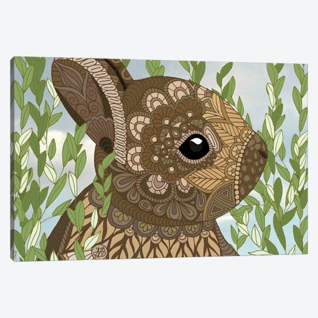 Baby Bunny Canvas Print #ANG4} by Angelika Parker Canvas Artwork