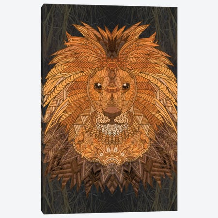 King Lion Canvas Print #ANG52} by Angelika Parker Canvas Artwork
