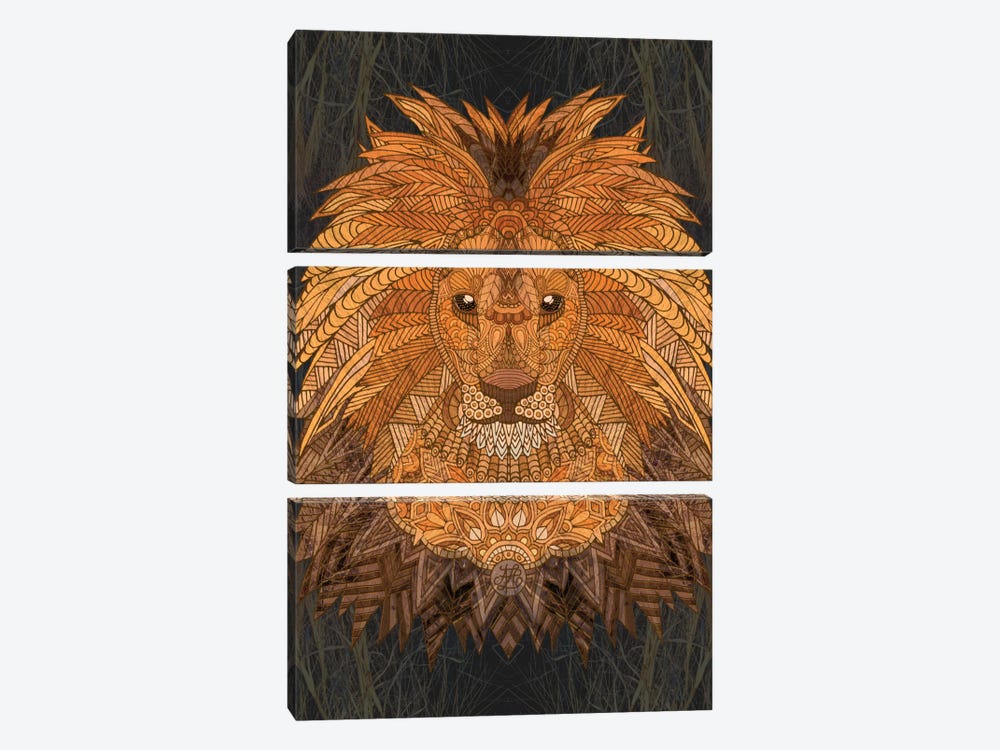 King Lion by Angelika Parker 3-piece Art Print