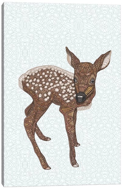 Little Fawn Canvas Art Print - Deer Art