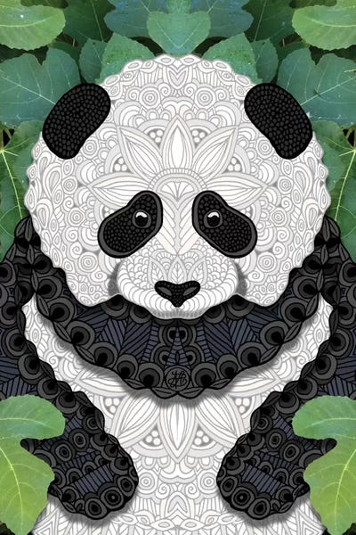 Little Panda by Angelika Parker framed canvas print